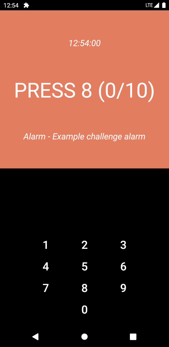 Challenge Alarm