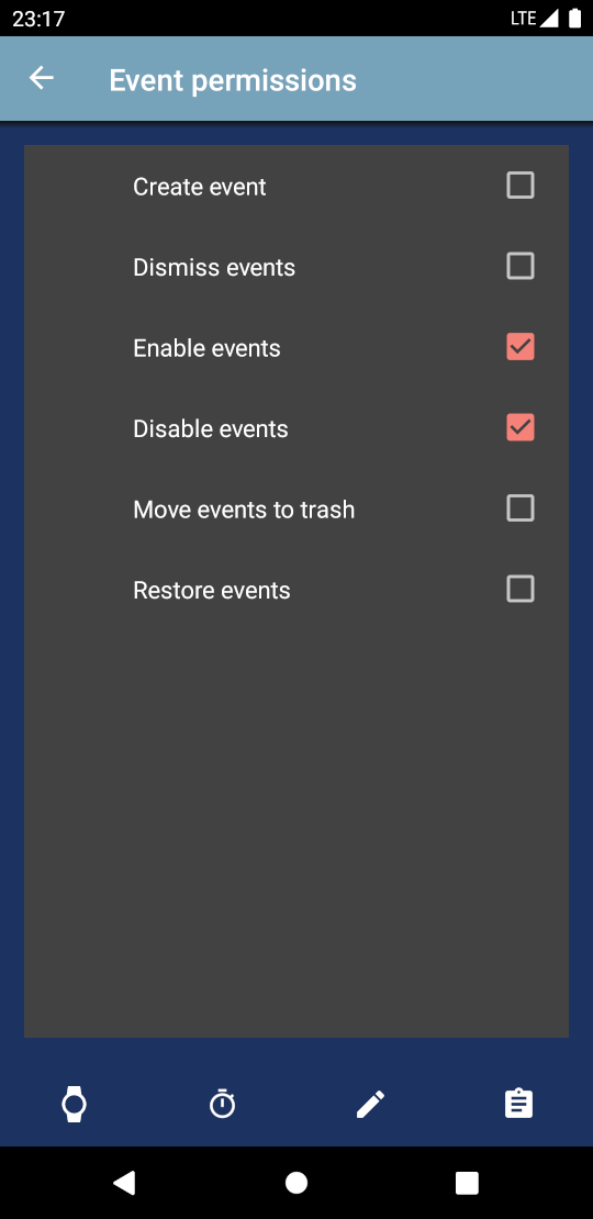 Event Permissions