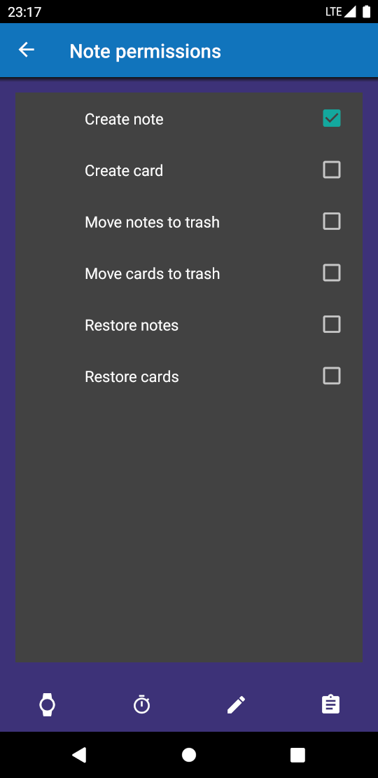 Note Permissions